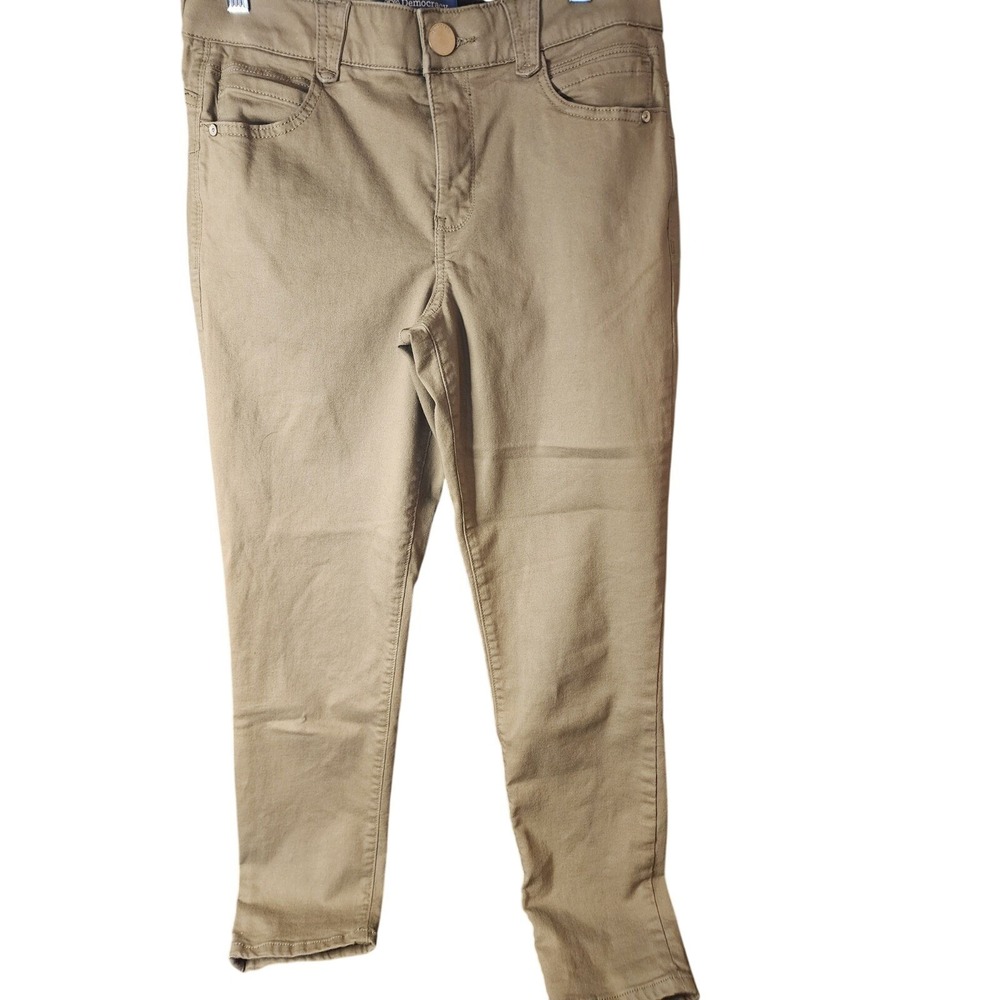 Democracy Absolution Skinny Pants Tan Khaki Size 8 Stretch Ankle Jeggings
